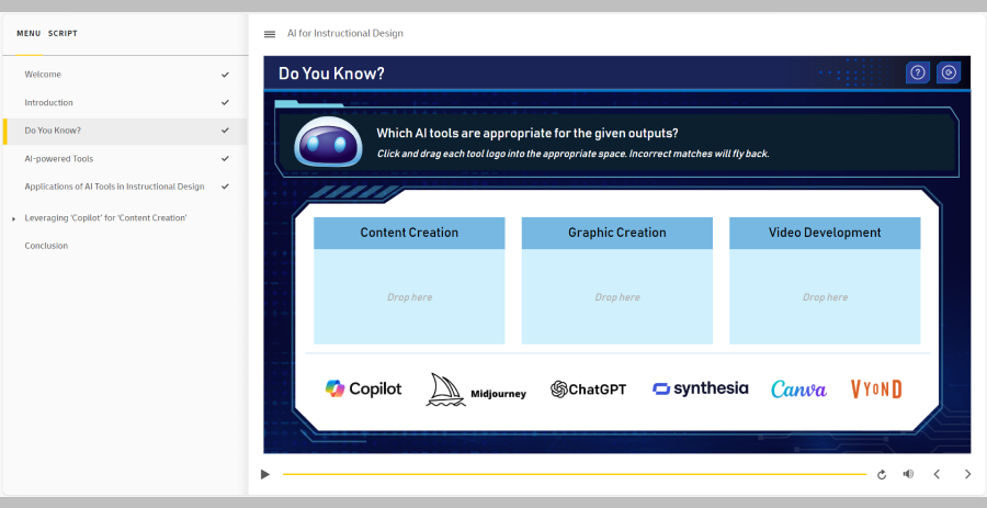 AI for Instructional Design